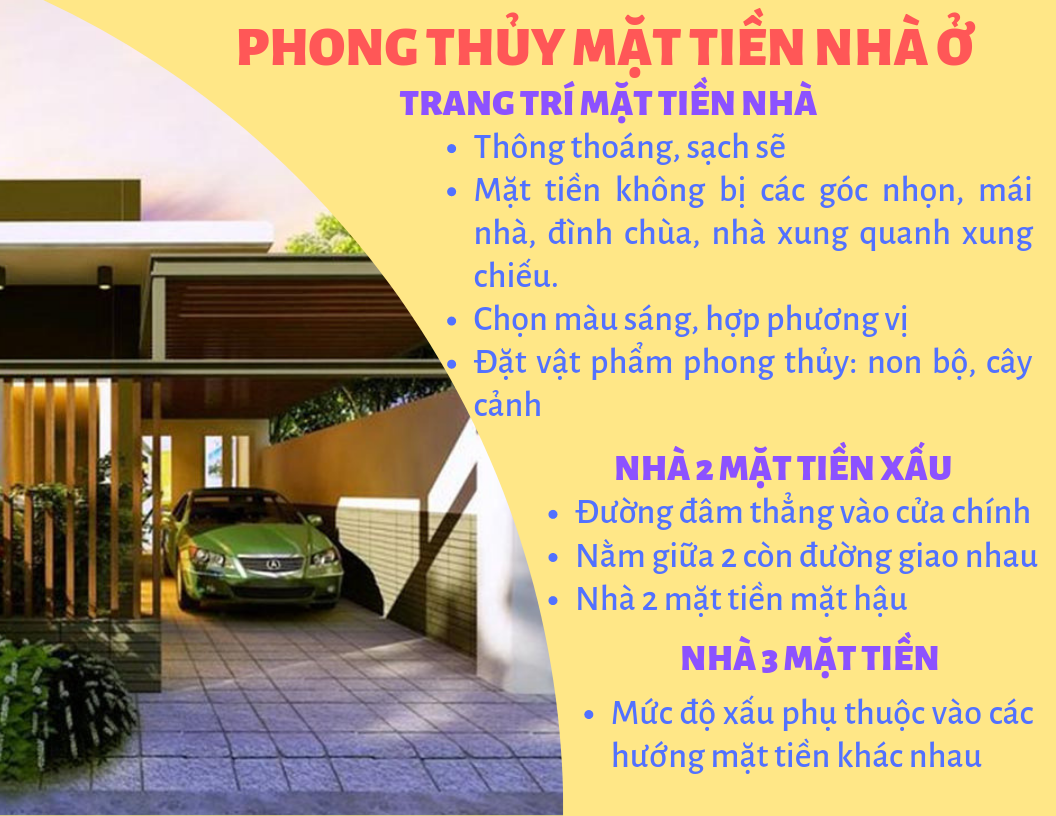 Lưu ý thiết kế nhà 2, 3 mặt tiền và trang trí chuẩn phong thủy